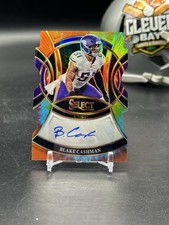 Blake Cashman 2025 Panini Select Tie-dye Prizm Diecut Auto /25 Vikings (HAGS)
