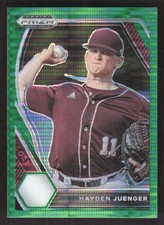 2021 Panini Prizm Draft Picks #PDP182 Hayden Juenger Green Pulsar Prizm