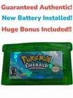 Pokemon Emerald Version * New Battery * (Game Boy Advance GBA) * AUTHENTIC *