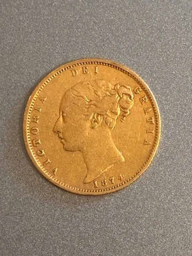 1874 Victoria Gold Sovereign — photo from the most recent tracked eBay sale