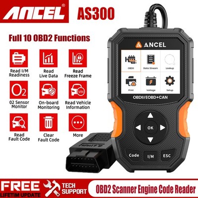 ANCEL AS300 OBD2 Scanner Code Reader Car Diagnostic Scan Tool Check Engine Fault
