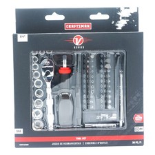 NEW Craftsman V Series SAE 38M PC./P. 1/4 Drive Tool Set CMMT45750V