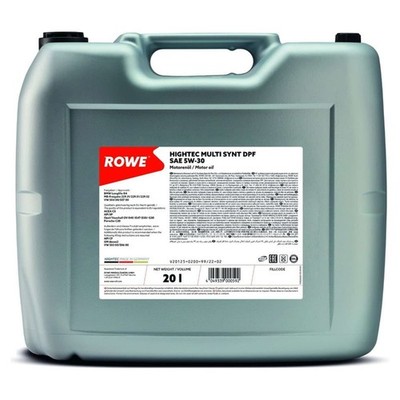 20L ROWE HIGHTEC MULTI SYNT DPF SAE 5W-30 (20125) MOTORÖL passend für BMW