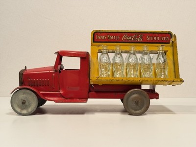 Coca Cola Metalcraft Pressed Steel Toy Delivery Truck, C.1930s - Vintage