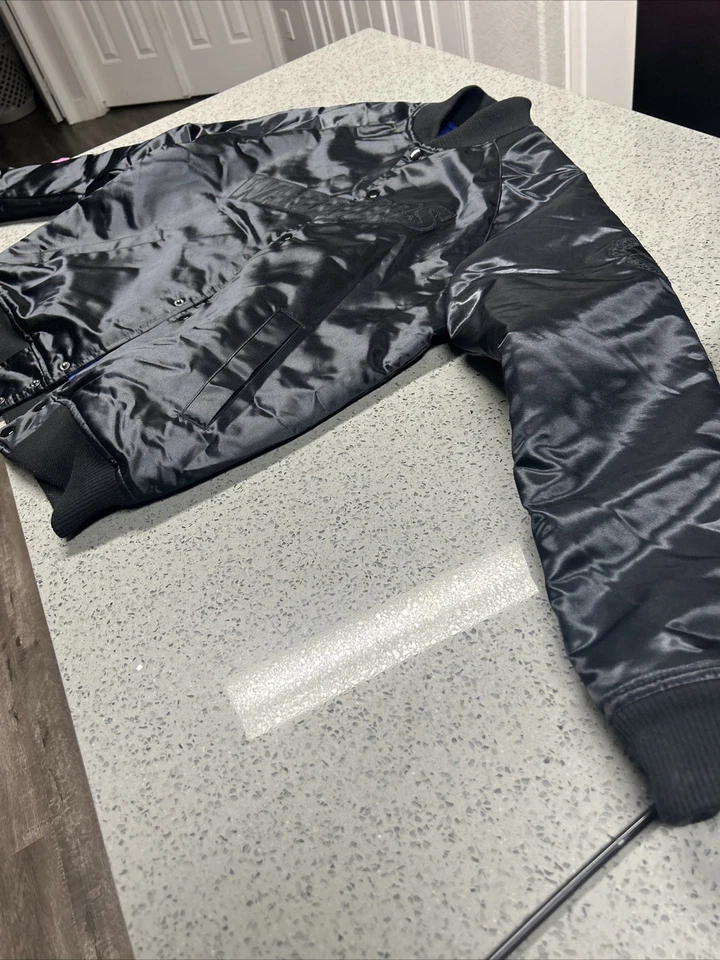 Mitchell Ness Golden State Warriors Black Jacket M - Image 3 of 4