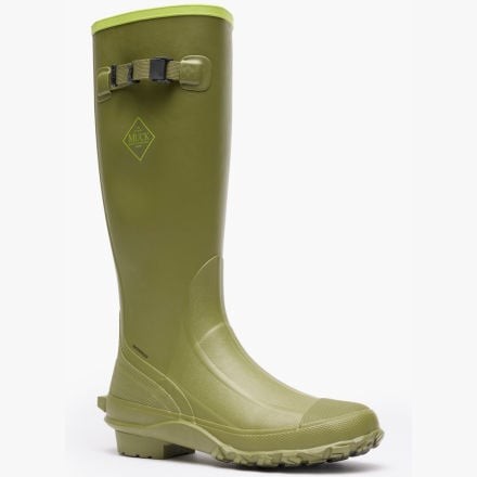"Muck Boot Company Men's 18\" Harvester Tall Rubber Boot Olive/Lime - MRBM300S, Ol"
