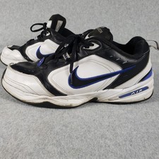 Nike Air Monarch IV Men's 12 4E Extra Wide White Black Navy Shoes 416355-002