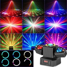 KTV Laser Light RGBW LED Moving Head Disco Stage Lighting Beam DMX512 Party DJ