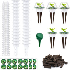 121Pcs Seed Pod Kit for Aerogarden Hydroponics: 30 Sets with Grow Sponges, Bask 0.18 per sponge