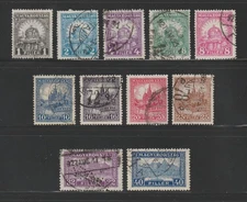 Hungary, 1926-27 Regular Issue, Used, Scott #s 403 | 414, Short Set