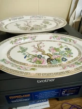 Syracuse China O. P. CO Indian Tree 10 & 12" Platters