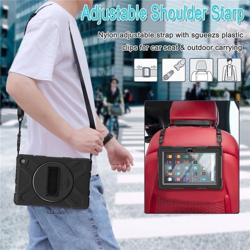 Kids Case Amazon Fire 7 HD 8 HD 10 Tablet ShockProof Stand Handle Hybrid Cover - Picture 16 of 29