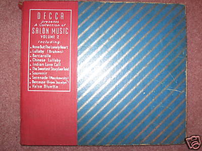 Decca Salon Music Volume 2 - 5 original 78 rpm records