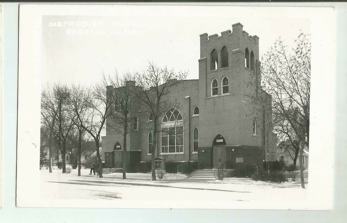 1940's EDGELEY ND METHODIST CHURCH REAL PHOTO POSTCARD eBay