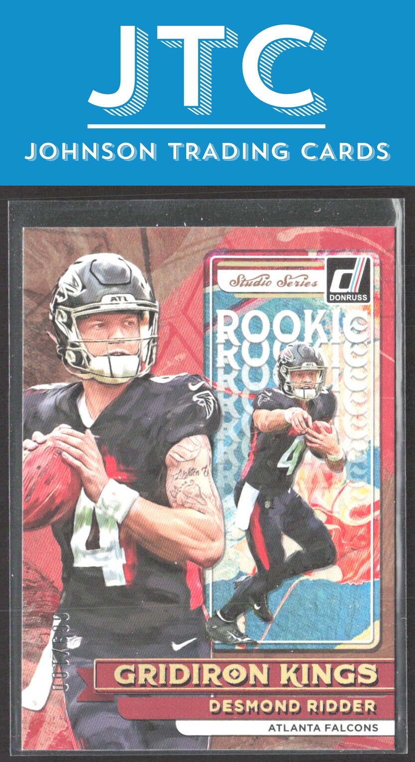 2022 Donruss Desmond Ridder Rookie Gridiron Kings Studio Series Atlanta #/100
