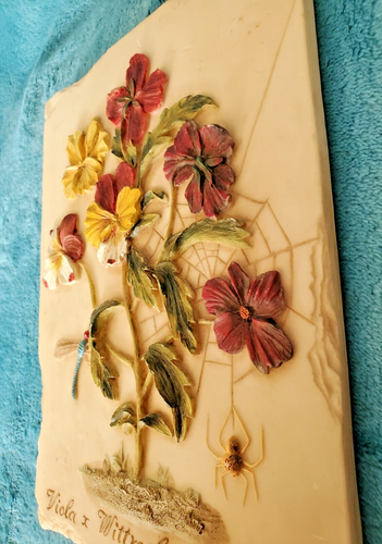 Lot of 4 - Decoline NY - Handmade 3D Resin Flower/Floral Wall Plaques 8.75"x6.5" - Picture 16 of 18
