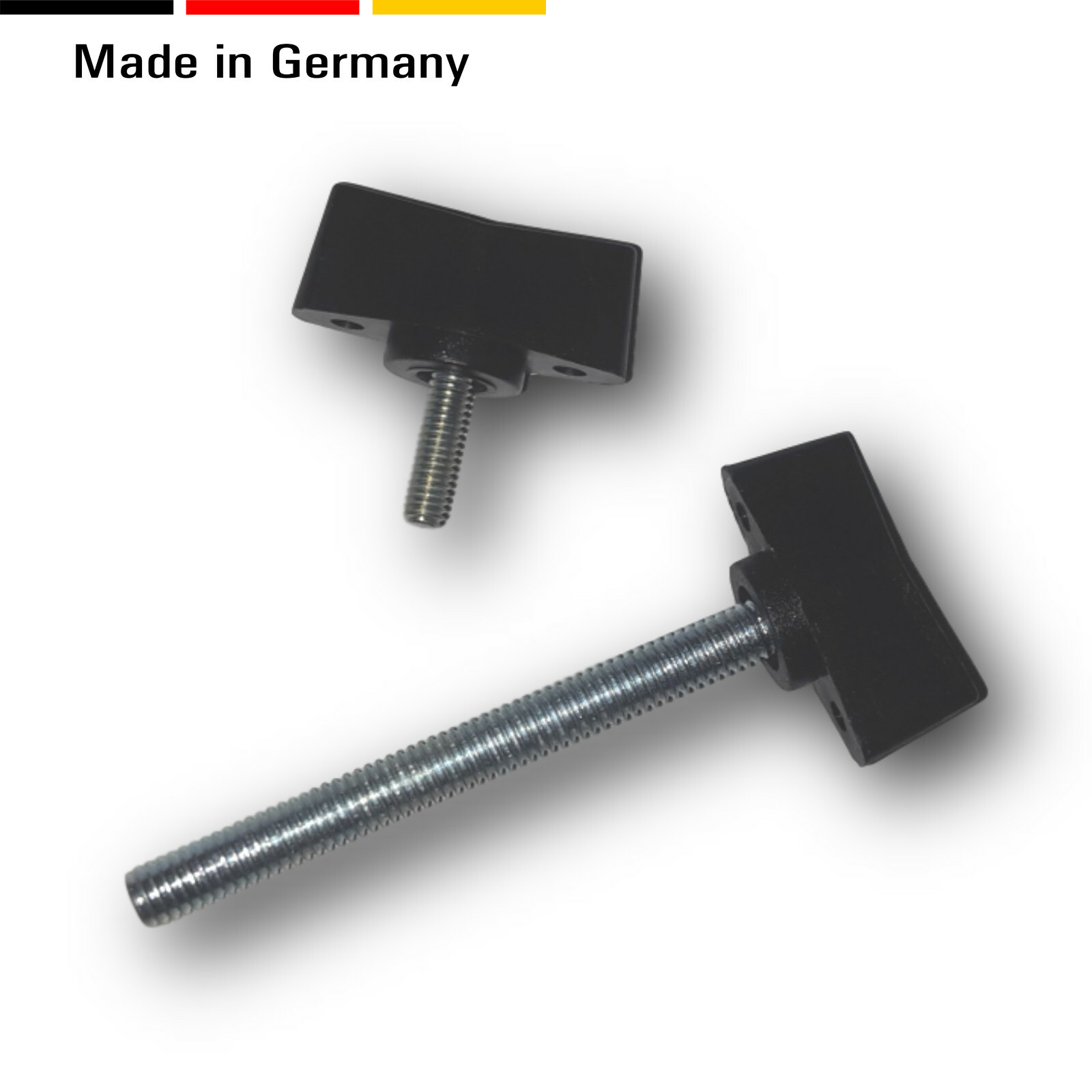 2X Flügelschrauben Mit Gewindebolzen M4 M5 M6 Kuns Produktbild-Vorschau 2