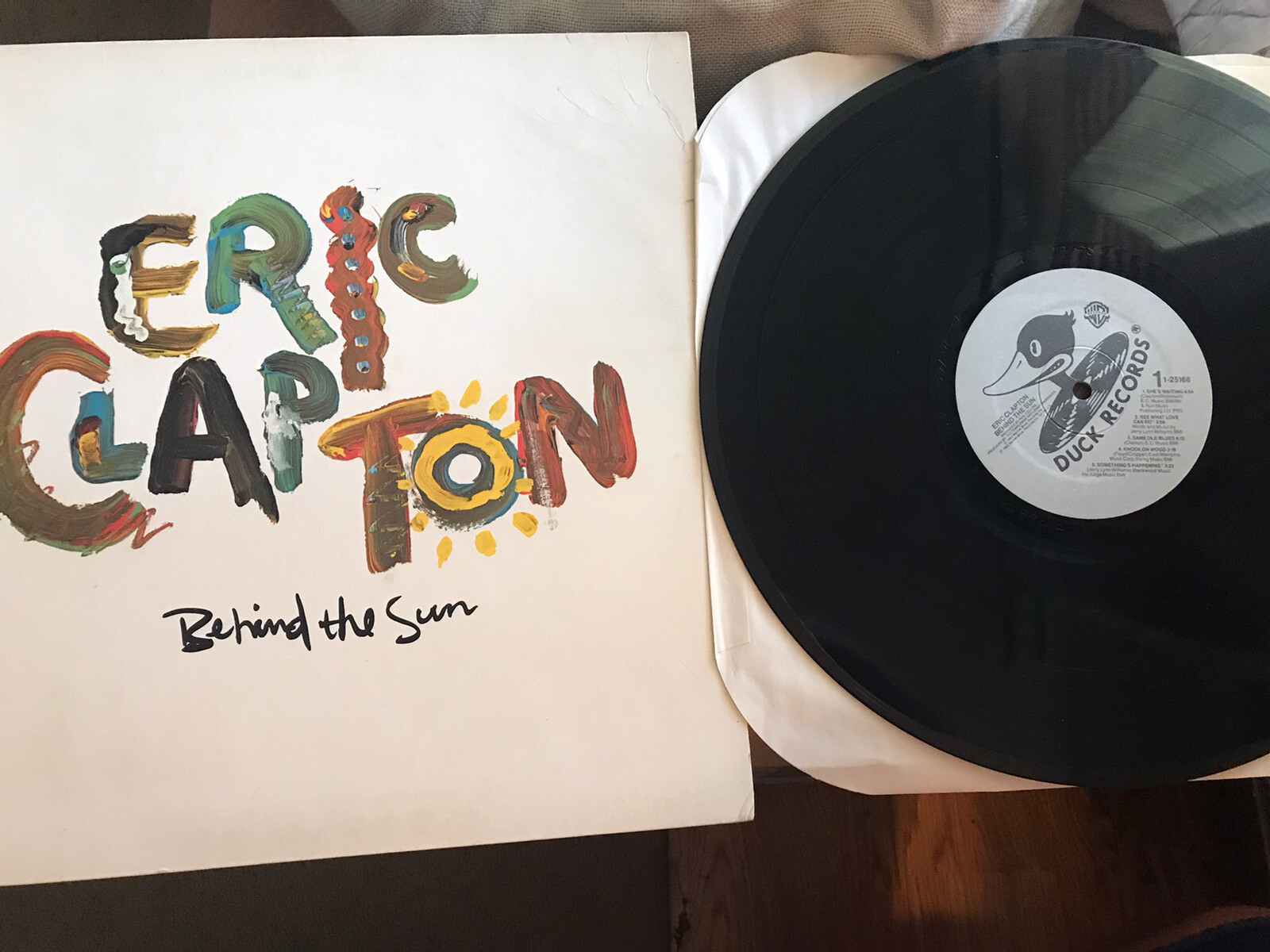 Eric Clapton - Behind The Sun LP Record 1985 Duck Records NM Vinyl