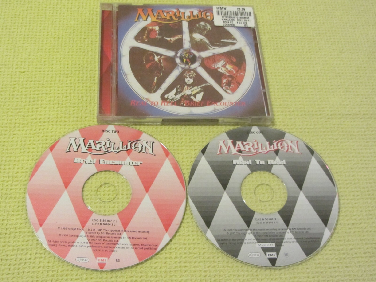 Marillion Real To Reel / Brief Encounter 2 CD Album 1997 Remastered