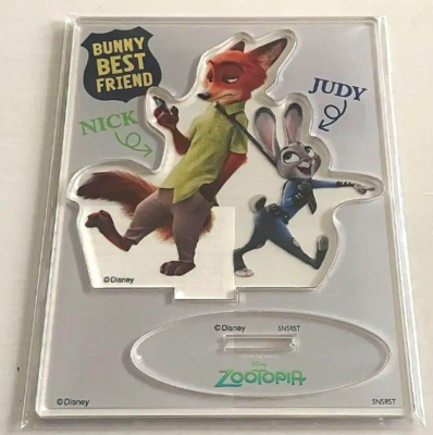 Disney Bandai Prize Nick Wilde Judy Hopps Zootopia acrylic stand b