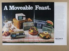 1979 Sony FX-412 TV-513 ICF-7760W CFS-71 ICF-D11W vintage print Ad