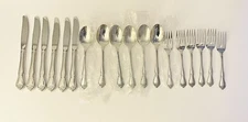 Oneida USA Arbor Rose Stainless (36) Pcs Forks Spoons Knives (S72)