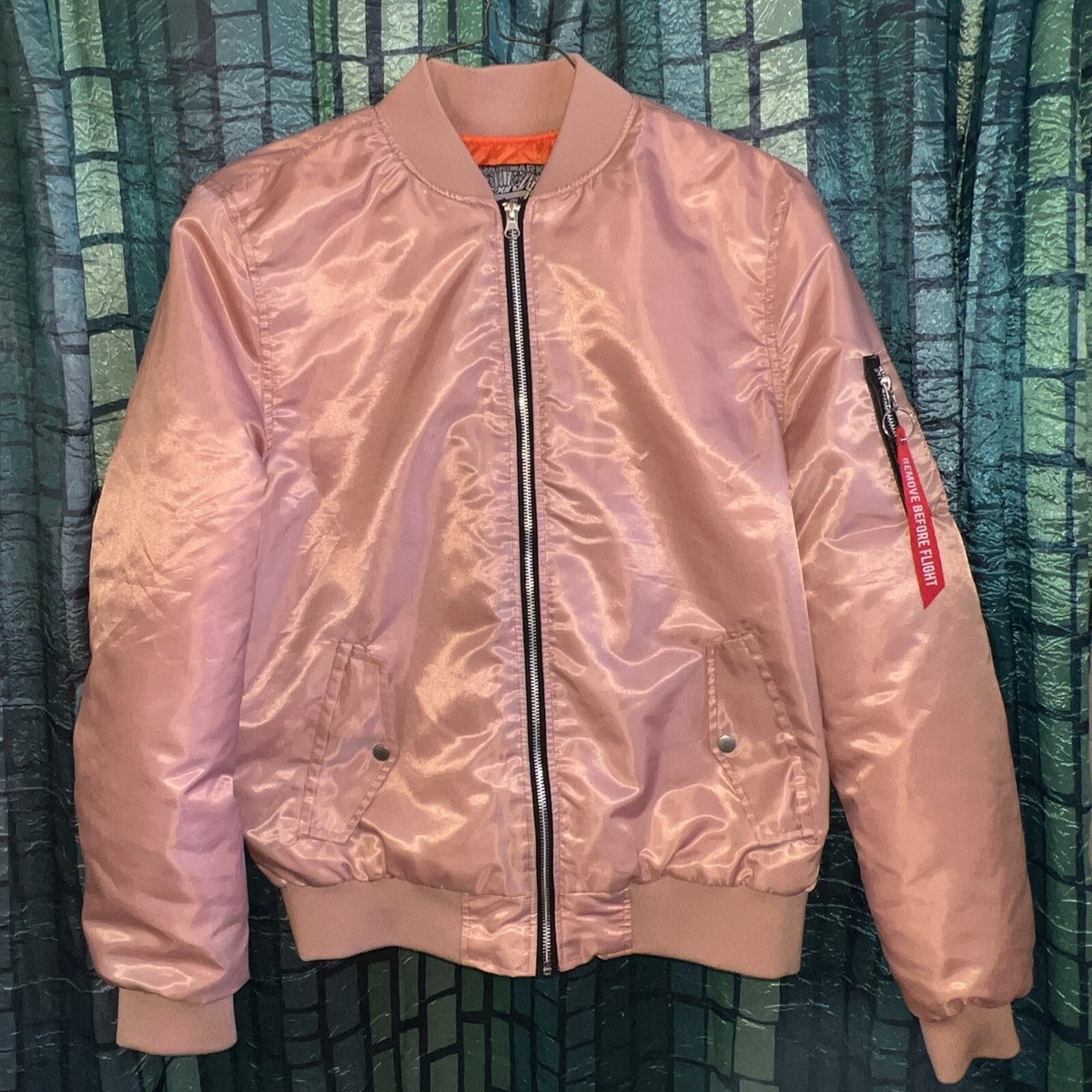 Brooklyn Cloth Manufacturing Co. Pink Bomber Jacket Size Medium | eBay
