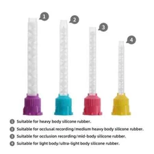 Dental Disposable Conveying Mixers Impression Intraoral Syringe Mixing Tips Tube