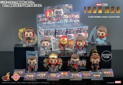 Hot Toys Cosbi Bobble-Head Iron Man Tony Stark Series 1 Box of 8