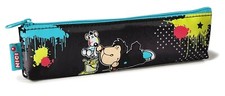 NICI 37075 - Mäppchen Jolly Leroy und Rat Nylon flach 19.5 x 5 cm