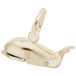 Authentic Gold-Plated Sterling Silver Jonah & The Whale Charm by Rembrandt