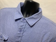 Surf Station Shirt Sz XL Mens Skater Blue Vintage 90s Long Sleeve Button-Front