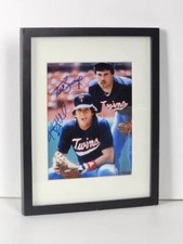 Nicely Framed Photo Auto Signed MLB Minnesota Twins Baseball of Kent Hrbek HOF