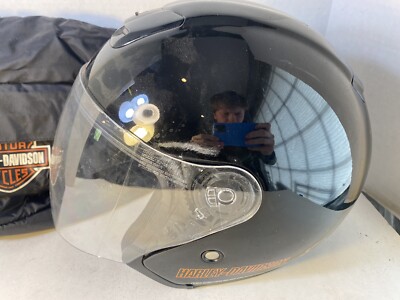 セキュリティ・セーフティ HARLEY DAVIDSON JET HELMET LARGE Harley-Davidson® Men's Delton Sun Shield J04 5/8 Helmet