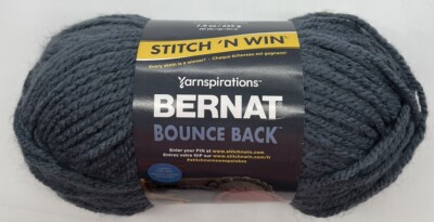 Bernat Bounce Back Yarn ''Indigo'' 1 Skein #1397