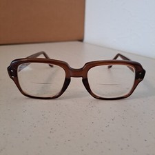 Romco Eyeglasses Brown Square 4 1/2-5 3/4 FRAMES ONLY R-86