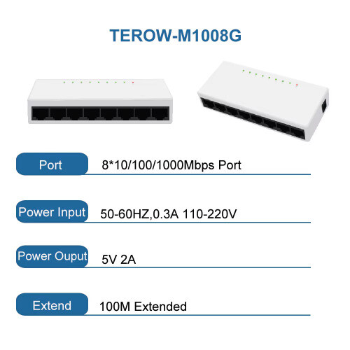 Gigabit Switch 5/8 Ports 1000mbps Network Switch Switch Performance Switcher - 第 8/16 張圖片