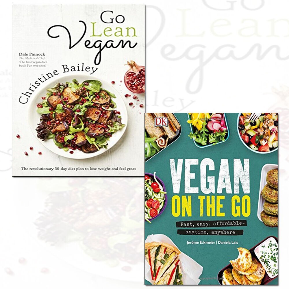 Vegan on the Go Cookbook Go Lean Vegan Revolutionary 2 Books Collection Set NEW