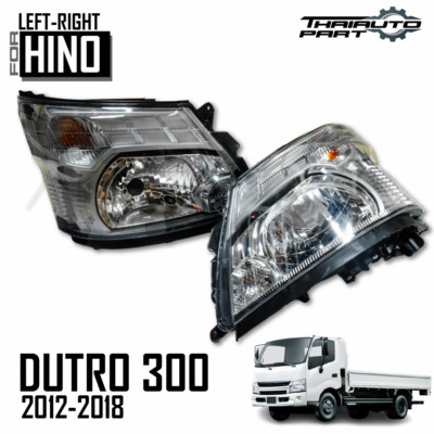 Pair LR Head Lamp Front Light W/O Motor Fit Hino Dutro 300 Series