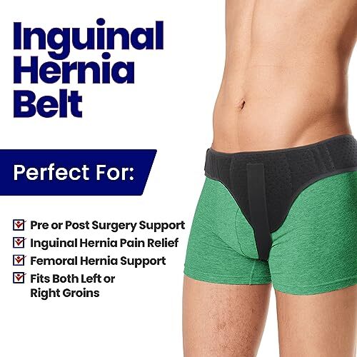 Hernia Belt for Men Inguinal Hernia Support | Groin or Lower Abdominal Medium - Picture 3 of 8
