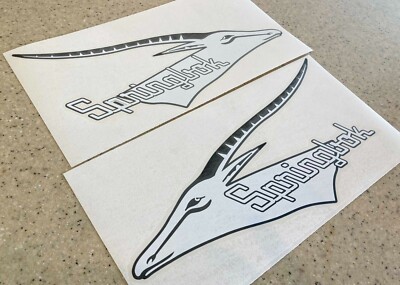 Springbok Vintage Boat Decals Vinyl 12'' 2-Pak FREE SHIP + Free Fish Decal!