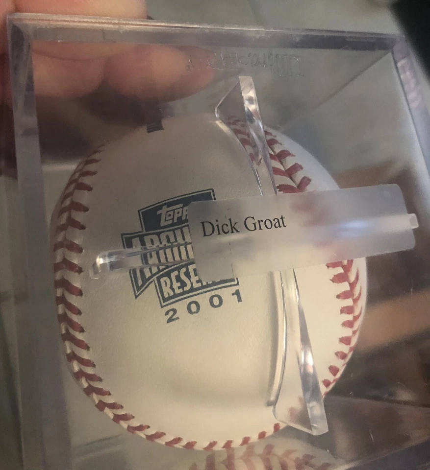 2001 TOPPS ARCHIVES RESERV DICK GROAT БЕЙСБОЛЬНЫЙ МЯЧ С АВТОГРАФОМ!! АВТО - Изображение 2 из 2