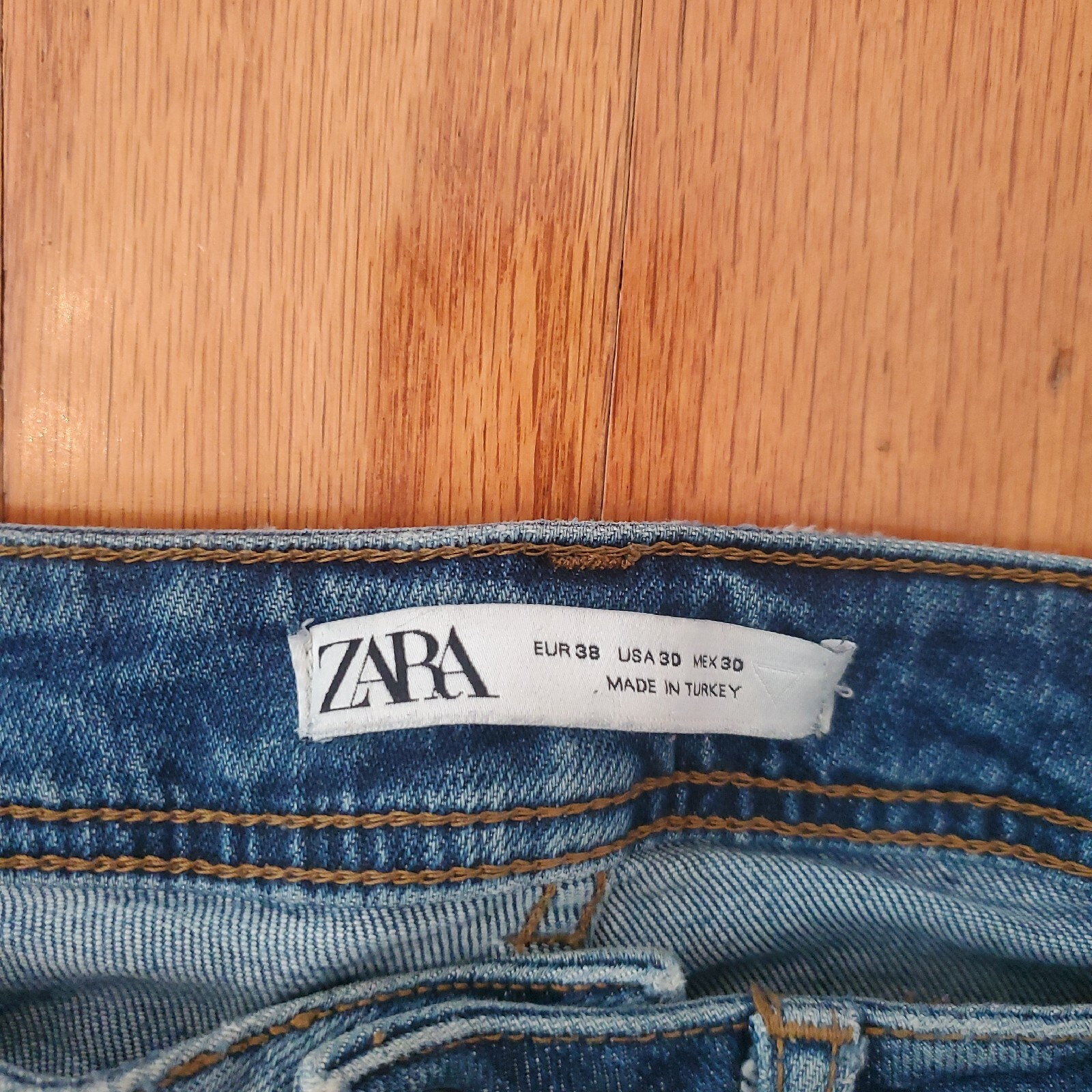 ZARA Men's Jeans Size 30 Ripped Paint Splatter Skinny… Gem