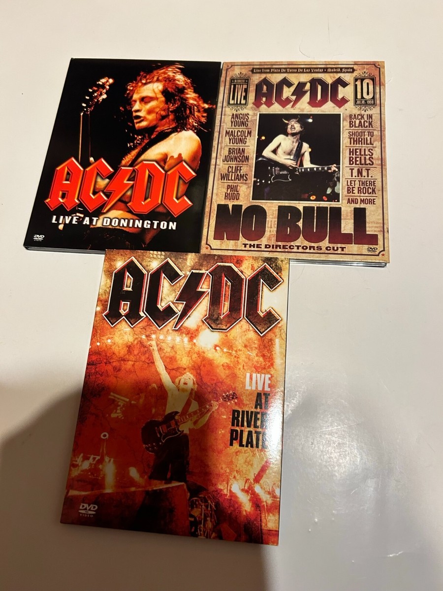 AC/DC - Live at Donington No Bull River Plate DVD lot set