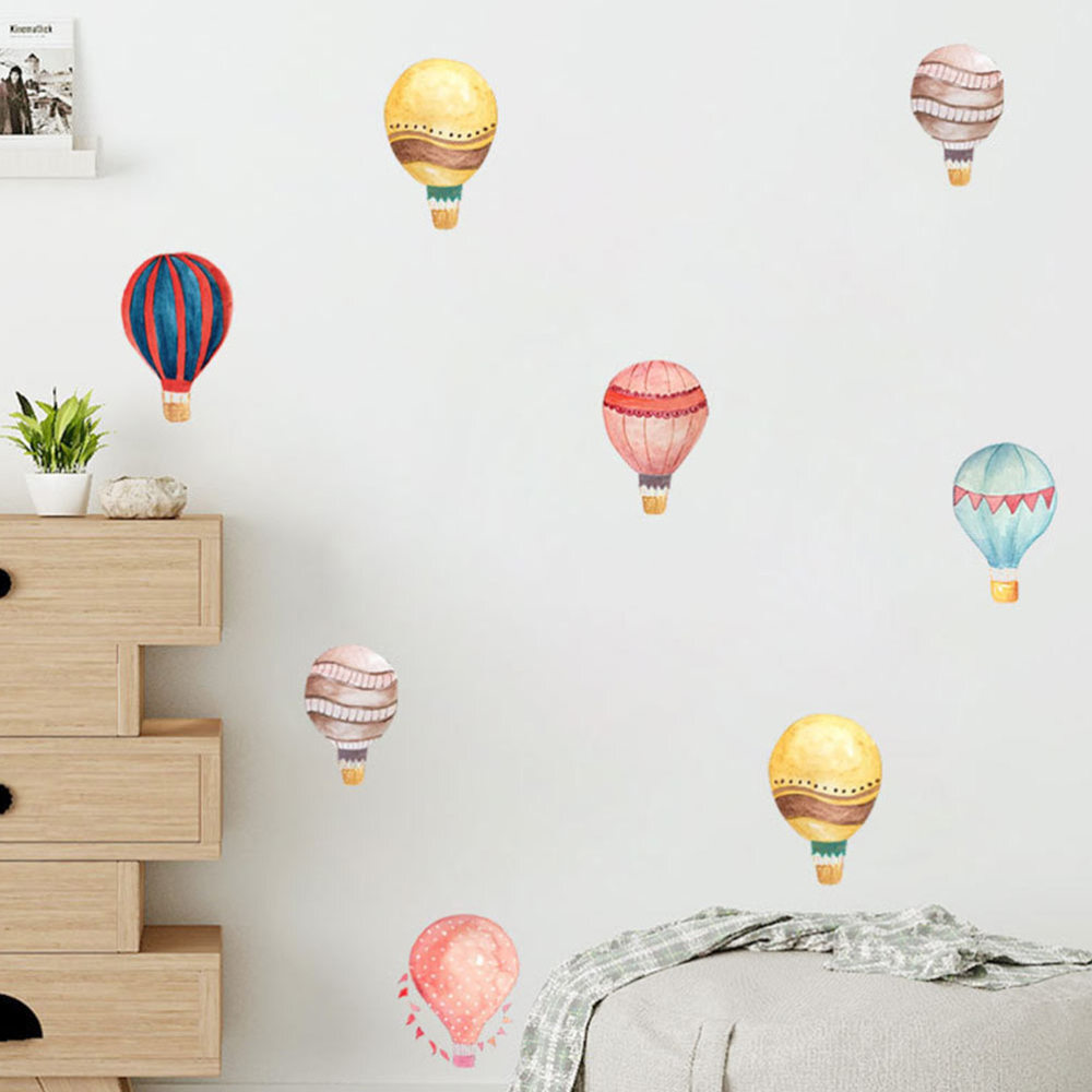 12 Pcs Pvc Hot Air Balloon Stickers Baby Nursery Wall Decorations eBay