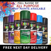 All Purpose Aerosol Spray Paint for Auto Car Van Bike Matt Gloss Metal Wood -B11