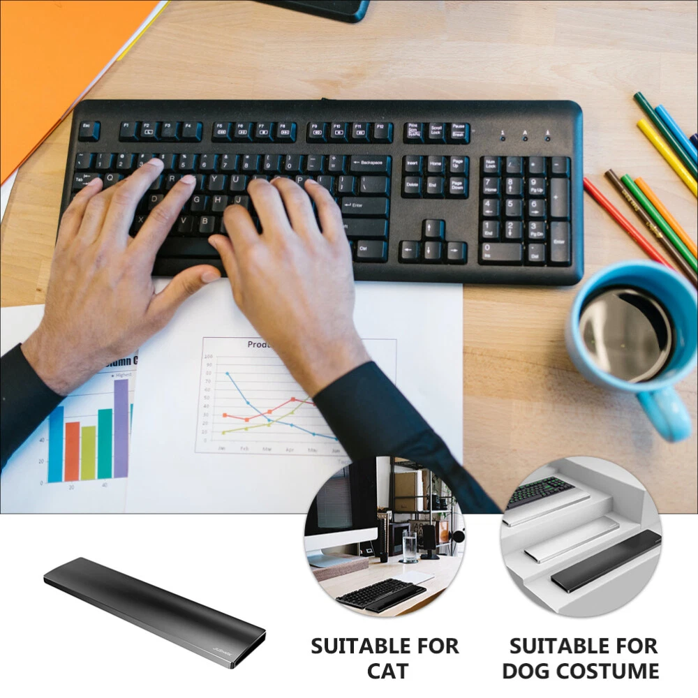 Aluminum Alloy Mechanical Keyboard Wrist Rest for 87 Keys Hand Support