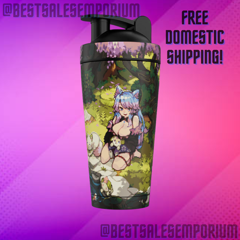 GamerSupps Metal Waifu Pixel Cup: Silvervale Metal Shaker - IN