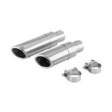 For Indian Scout Bobber Twenty 20-24 Exhaust Tips Slip-on Silver Muffler Pipe