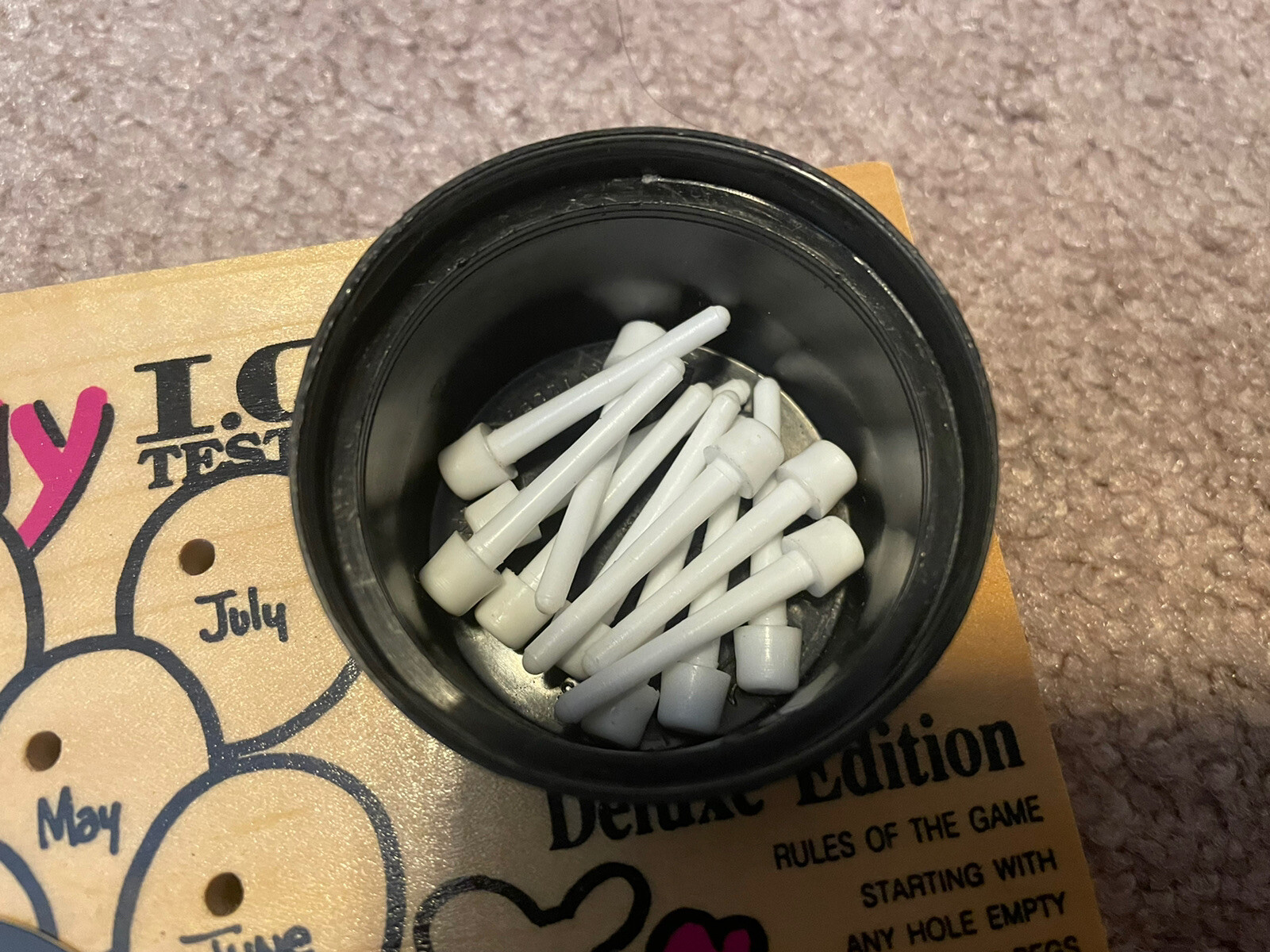 Vintage 1978 The Original Birthday IQ.Tester  Deluxe Edition Wood Game USA Made